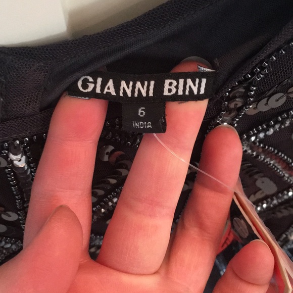 $229 GIANNI BINI beaded sequin dress VEGAS/HOLIDAY - Picture 5 of 7